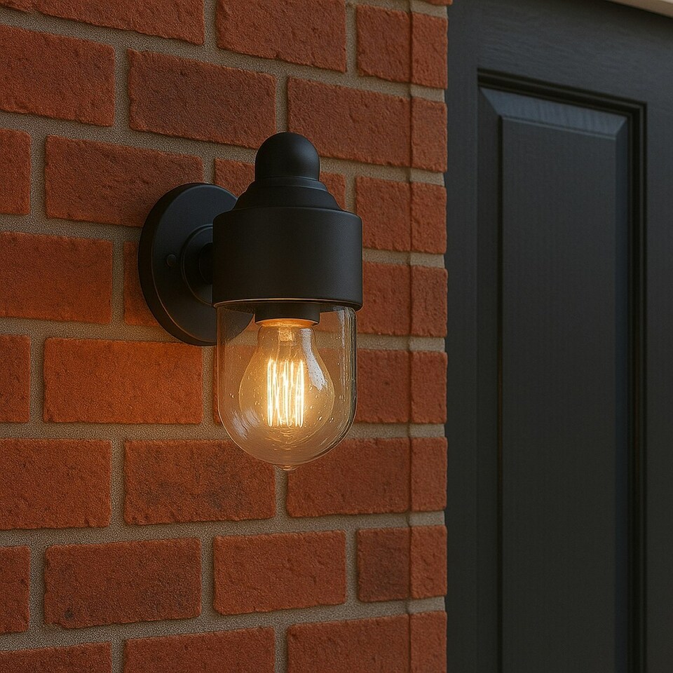 image 1 of CGC VERONICA Black Cylinder Modern Outdoor Light Black