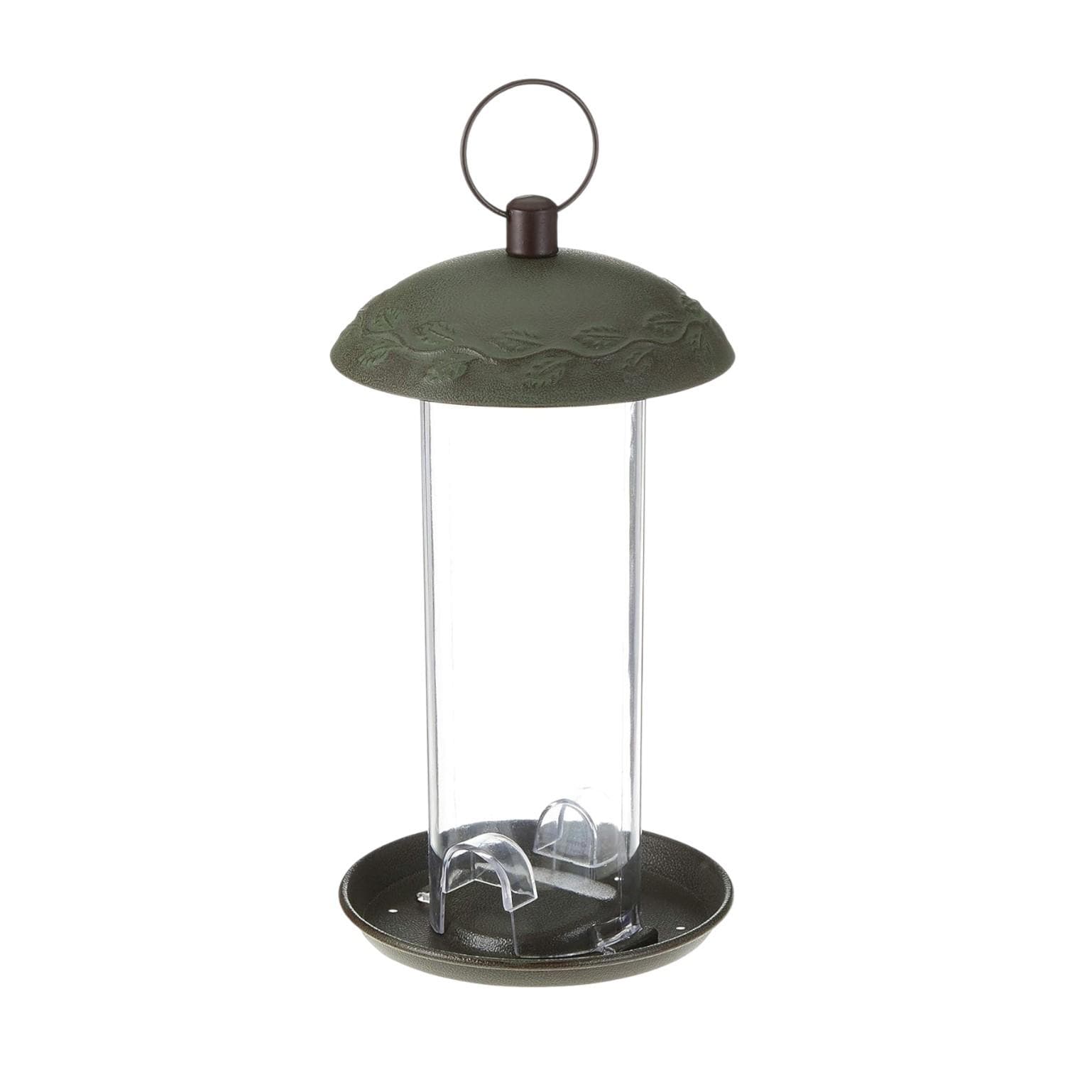 Peckish Secret Garden Bird Seed Feeder Green Metal Hanging Feeder for Wild Birds Durable Outdoor Garden Feeding Station