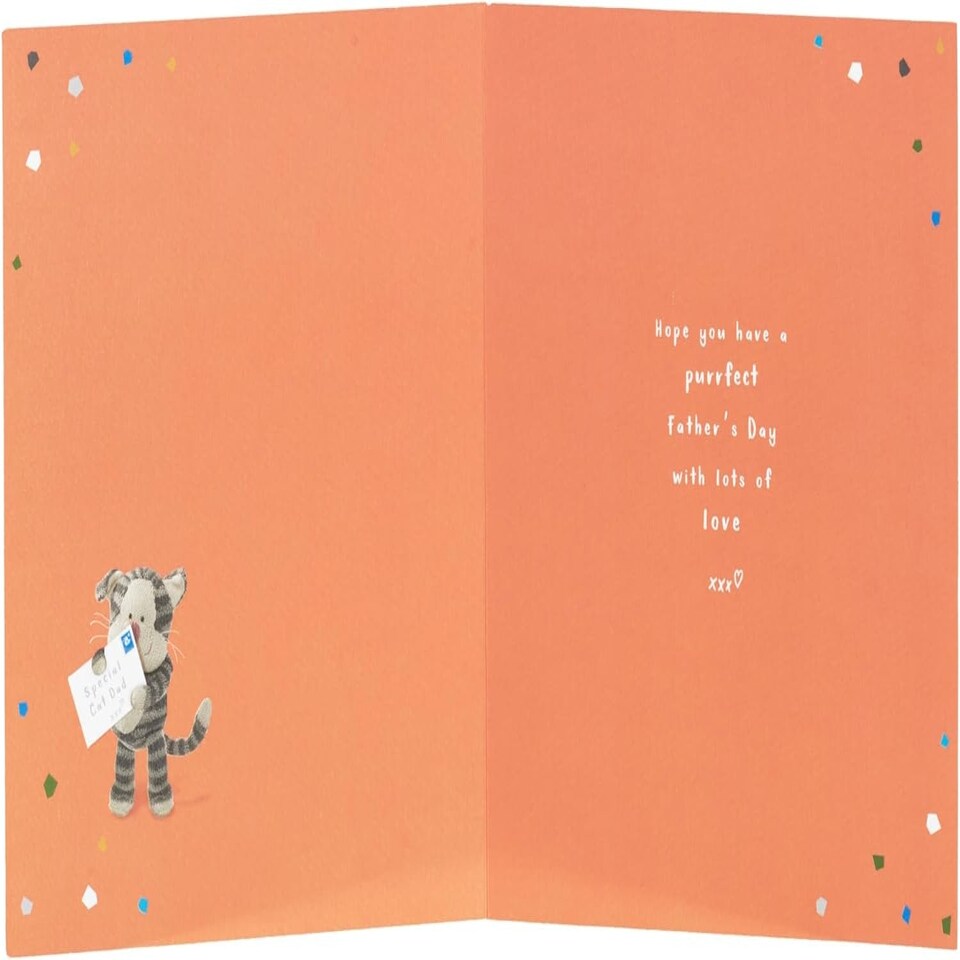image 1 of Boofle with Stamp from The Cat Father's Day Card