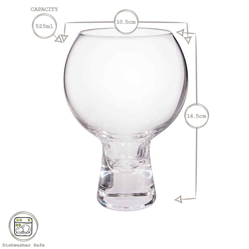 image 1 of Rink Drink Short Stem Gin Glasses - 525ml - Pack of 6