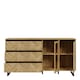 image 4 of Nikomedes Sideboard in Spica Oak/Matt Black/Bartex Oak