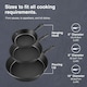 image 3 of VonShef 3Pc Cast Iron Skillet Pan Set - 6", 8", 10"