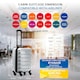 image 3 of 55x40x20cm Ryanair (Priority) TUI, Carry on Cabin Suitcase Hard Shell Approved for 60+ Airlines Silver | Aluminium | Cabin Bag