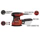 image 3 of Lumberjack Random Orbital Sander 350W 125mm Includes Dust Box & Sanding Pads Red