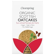 Organic Sun-Dried Tomato & Herb Oatcakes 200g (Clearspring)