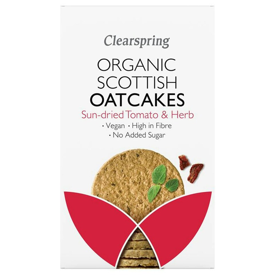 Organic Sun-Dried Tomato & Herb Oatcakes 200g (Clearspring)