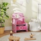 image 9 of AIYAPLAY Kids Table and Chair Set, Toddler Desk Chair with Storage Bins | Pink
