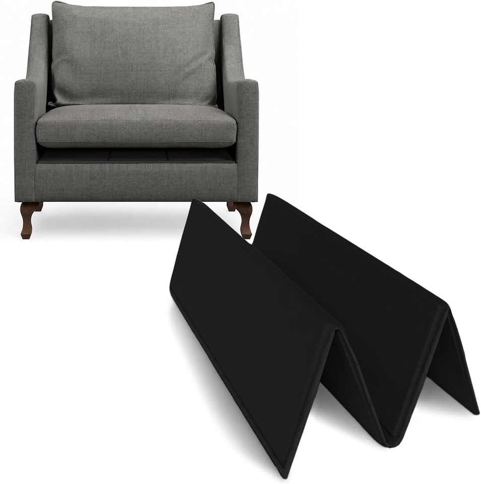 image 1 of Sofa Seat Support Board | Foldable Sofa Rejuvenator Board | Sagging Sofa Cushion Support 1 Seater (48cm x 48cm)| Black