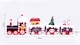 image 2 of St Helens 20Cm Wooden Christmas Pudding Train Set Display