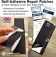 image 2 of aZengear Repair Patches - Waterproof, Self-Adhesive, Tear-Cold-Heat-Resistant to Fix Down Jackets, Tents, Upholstery, Black 2 Pack