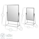 image 3 of Harbour Housewares 3pc Dressing Table Mirror Set - 2 Sizes - Black - Makeup Mirror Bathroom Mirror Vanity Mirror Tabletop Mirror Black