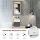 image 8 of COSTWAY Bathroom Mirror Cabinet Wall Mounted Storage Grey Grey