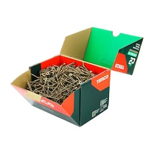 Timco - C2 Strong-Fix Multi-Purpose Premium Screws - Industry Pack - PZ - Double Countersunk - Yellow (Size 4.0 x 60 - 1000 Pieces)