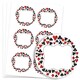 image 1 of Casino Design Round Stickers 88mm - Sheet of 6