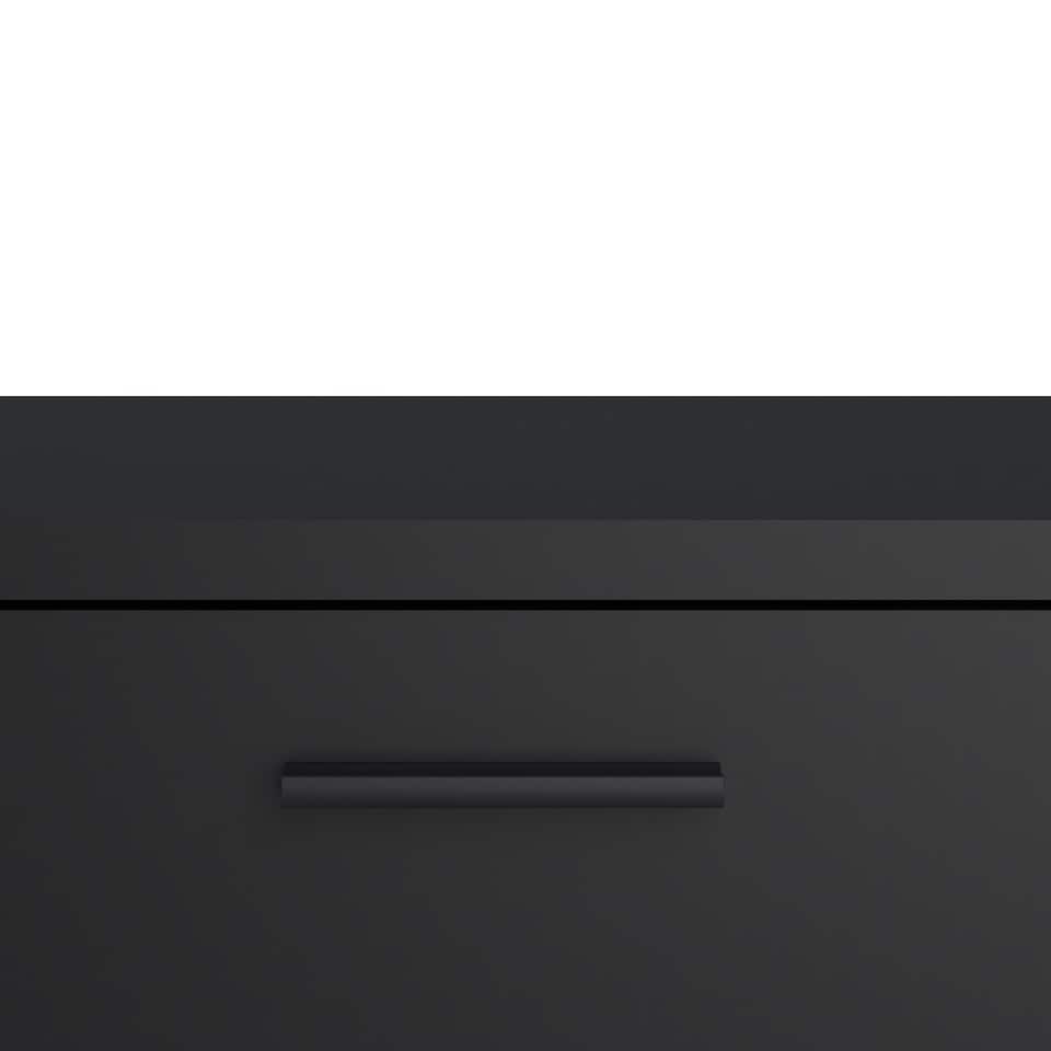 image 1 of Media TV Unit with 2 Doors 1 Drawer 147cm Black