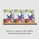 image 2 of Skateboard Grunge Style Birthday Greeting Card Urban Sports 3 Pack Blank Inside
