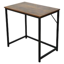 Desk Computer PC Laptop Home Office Work desk, Study Writing Brown Rustic Style 80cm Brown