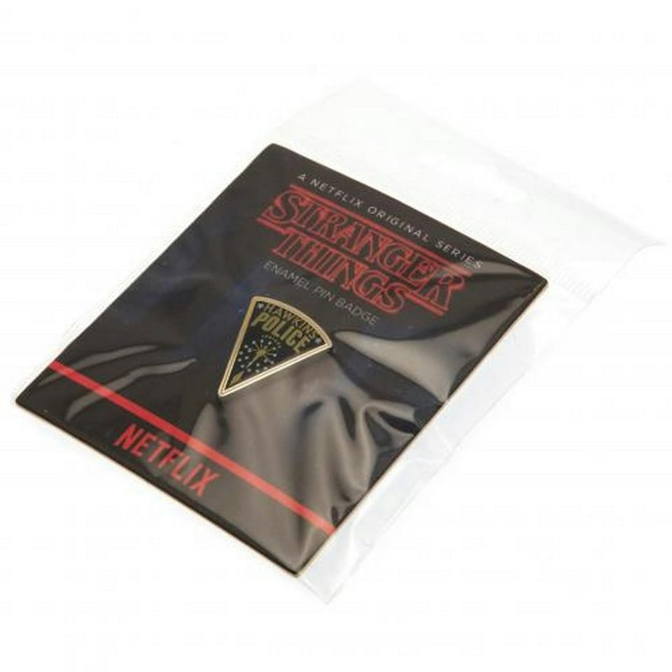 image 1 of Stranger Things Hawkins Police Badge - Black/Gold - One Size