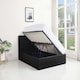 image 7 of Ottoman Storage Bed black 4ft small double velvet cushioned bedroom