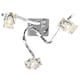 image 1 of BHS Bella 3 Light Flush Ceiling Light, Chrome