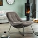 image 2 of Merced Fabric Accent Chair - Dark Grey