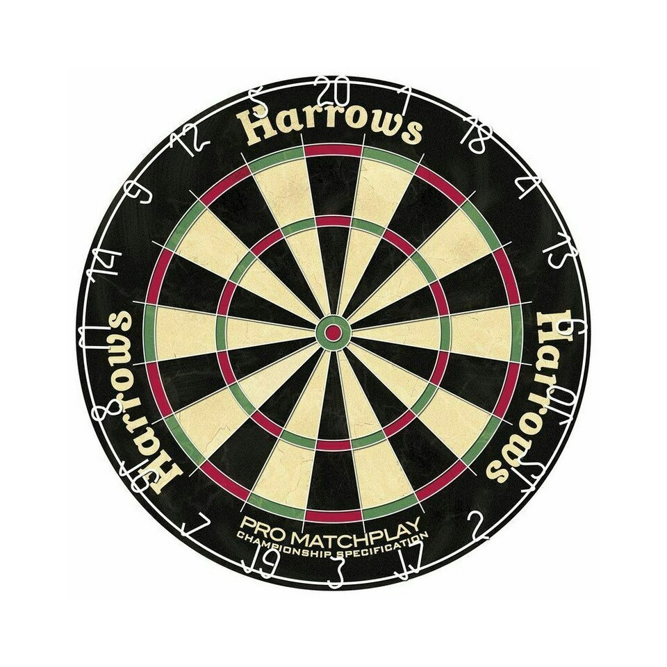 image 1 of Harrows Matchplay Bristle Dartboard - Multicoloured - One Size