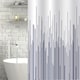 image 3 of Showerdrape City White & Navy Shower Curtain | Grey | Navy | 1