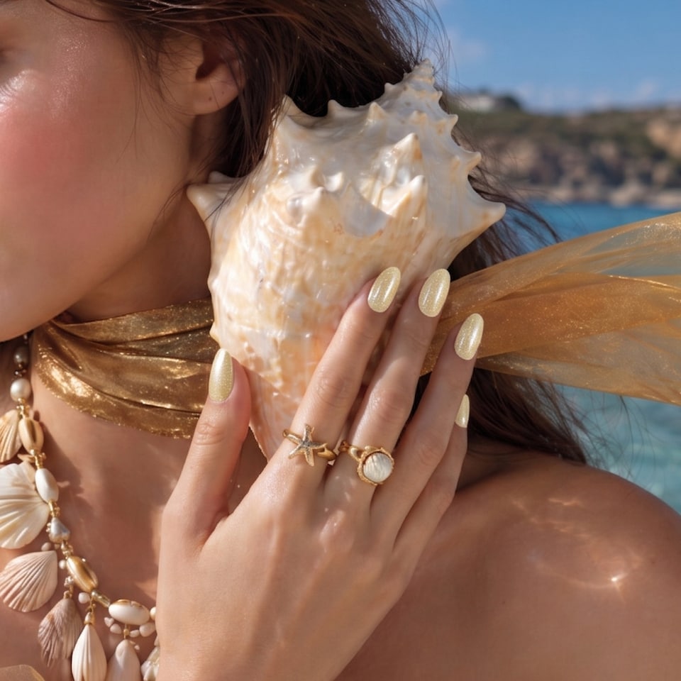 image 1 of Bluesky Mermaid Pearl Gel Polish
