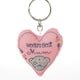 image 1 of Worlds Best Mum Me to You Bear Padded Heart Keyring