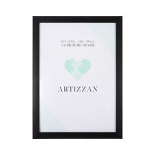 Modern and Chic Black Veneer Wood Effect A4 Certificate Frame for Wall or Table | Black | M