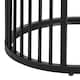 image 8 of Strington Round Bedside Table 1 Shelf in Matt Black Black