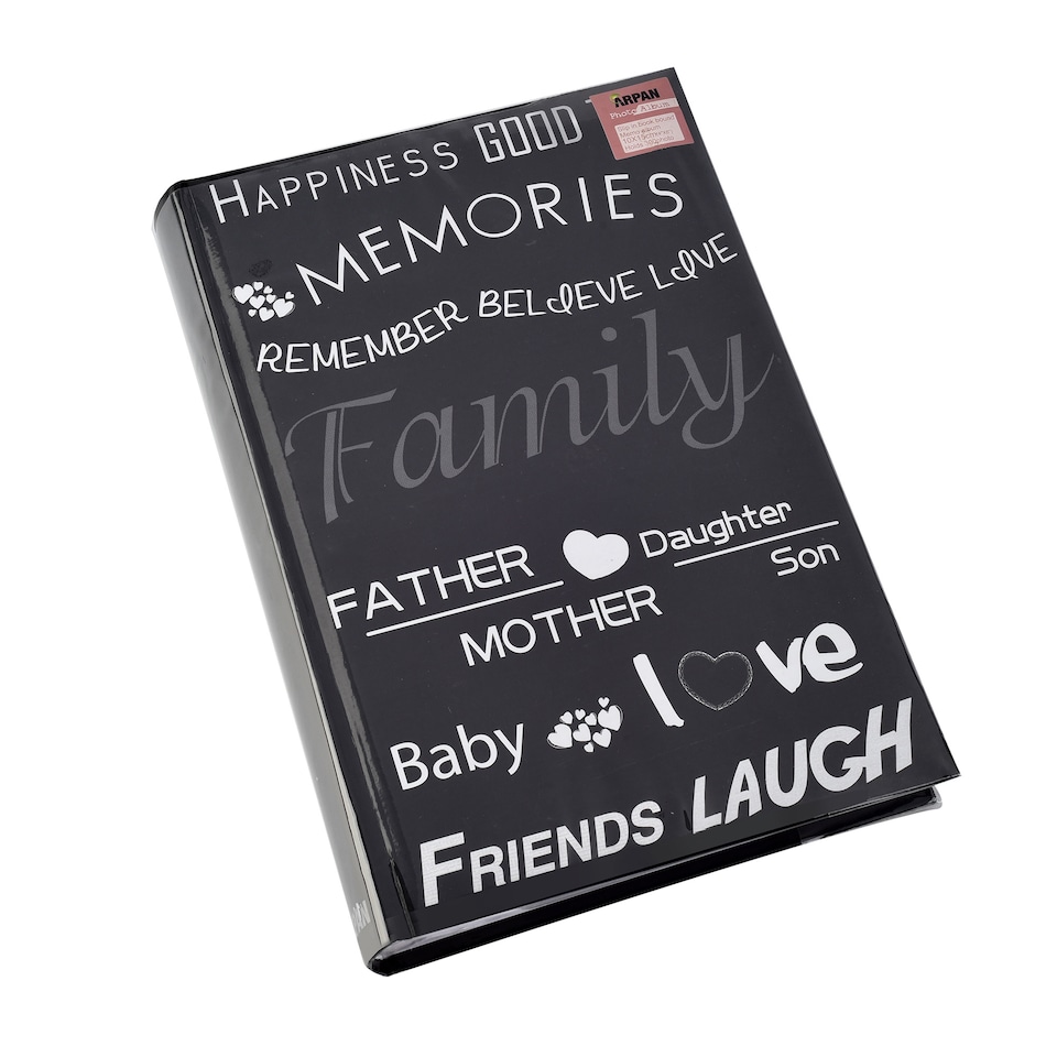 image 1 of ARPAN Large Slip In Memo Photo Album for 300 Photos 6x4" (10x15cm) – Bookbound Picture Album with Memo Writing Space, Index Pages & CD/DVD Pocket for Family, Wedding & Travel Memories
