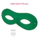 image 6 of Green Eye Mask on Elastic – Fancy Dress Accessory for Superheroes, Costumes & Parties Green | One Size