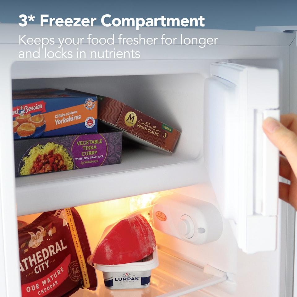 image 1 of Igenix IG348R Under Counter Fridge 80 Litre, White