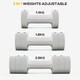image 3 of SPORTNOW Adjustable Dumbbells Set, Fast Adjust and Compact, 2.5kg x 2