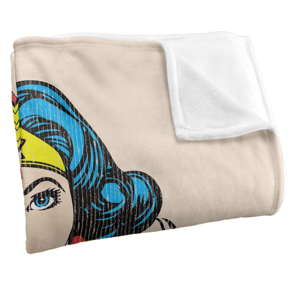 image 1 of Wonder Woman Pose Blanket | Multi | Multicoloured | One Size | 1