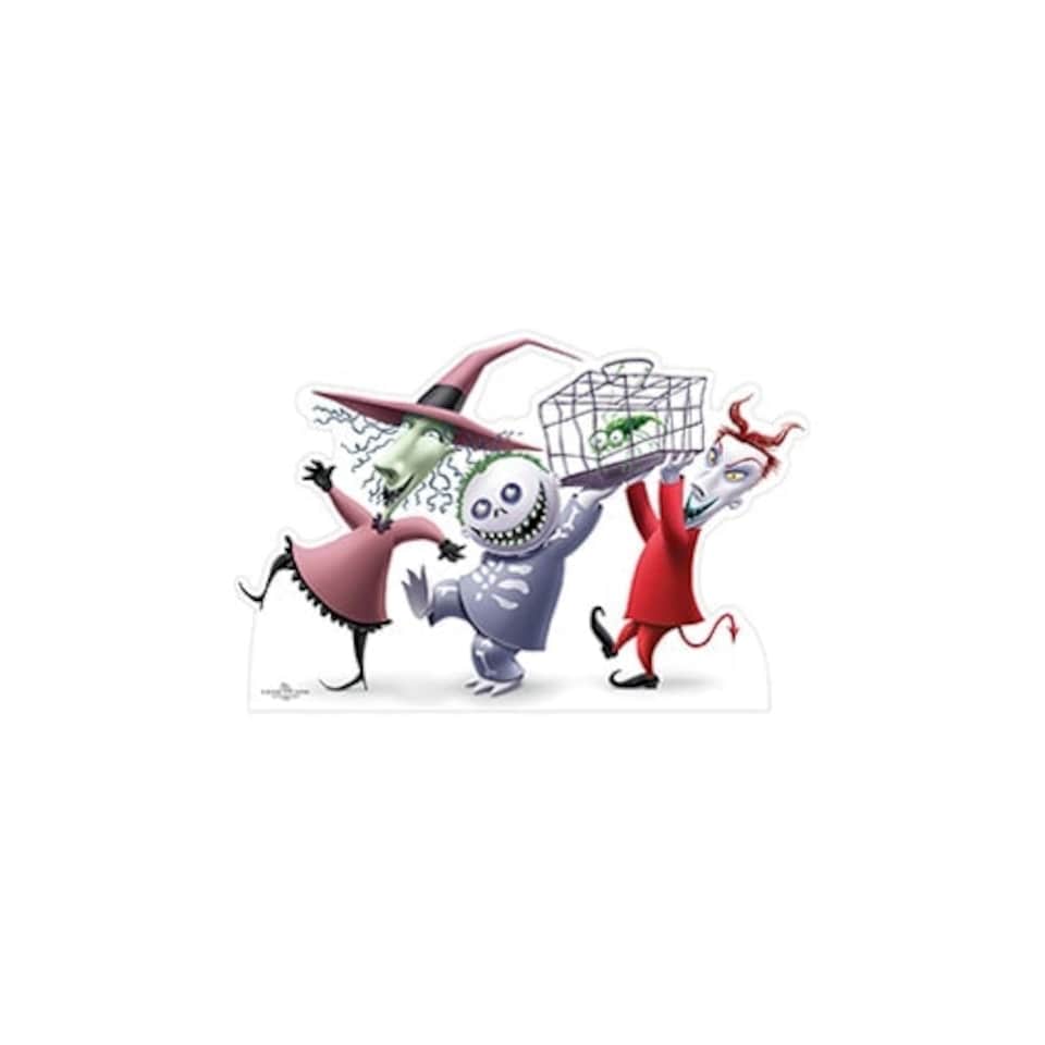 Lock, Shock And Barrel The Nightmare Before Christmas Disney Lifesize Cardboard Cutout 90cm