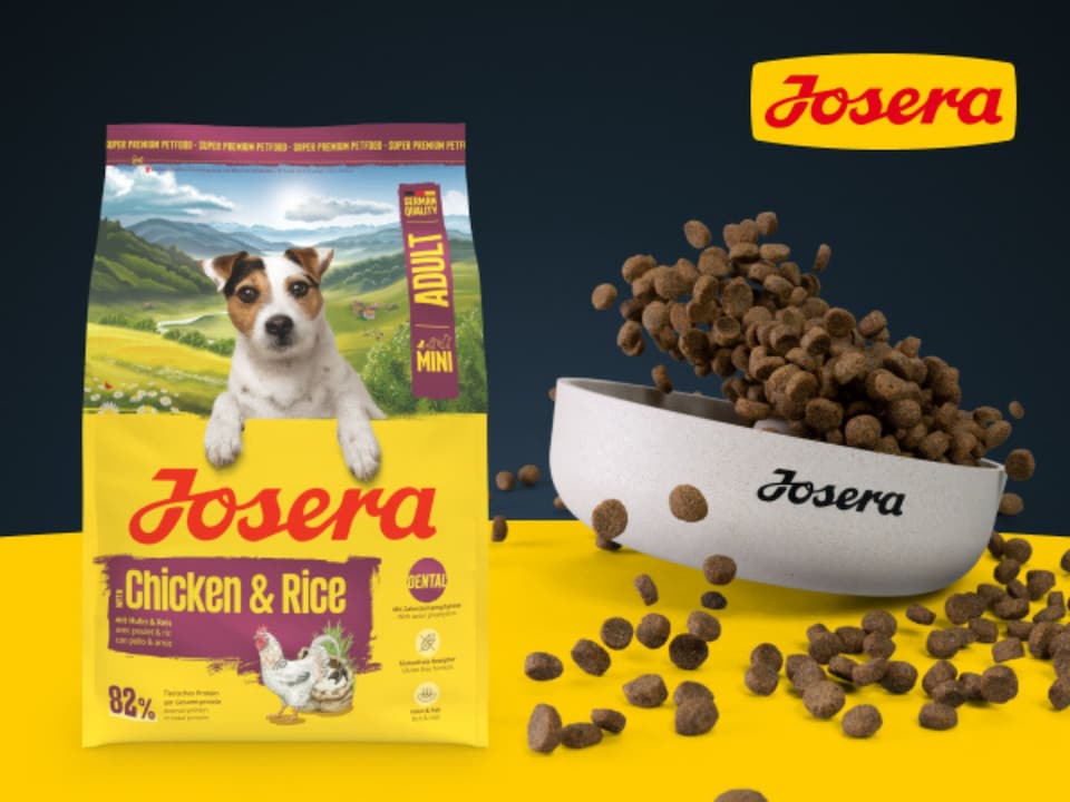 image 1 of Josera Mini Adult Chicken & Rice | Complete dry food for toy & small breeds | Gluten free | Lots of meat | Skin & Coat | Helps reduce tartar | 3kg