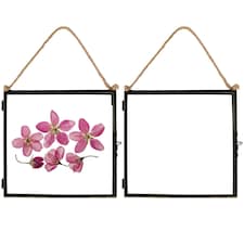 Nicola Spring Hanging Metal Photo Frames - 8" x 8" - Black - Pack of 5 - Hanging Picture Frame Display Frame Poster Frame Picture Display | Black | S