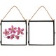 image 1 of Nicola Spring Hanging Metal Photo Frames - 8" x 8" - Black - Pack of 5 - Hanging Picture Frame Display Frame Poster Frame Picture Display | Black | S
