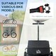 image 3 of HOMCOM Cargo Trailer Bike Trolley Cart with Handle Removable Rain Cover 70L