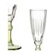 image 3 of Champagne glass Vivalto Exotic Green Crystal 170 ml (6 Units) N/A