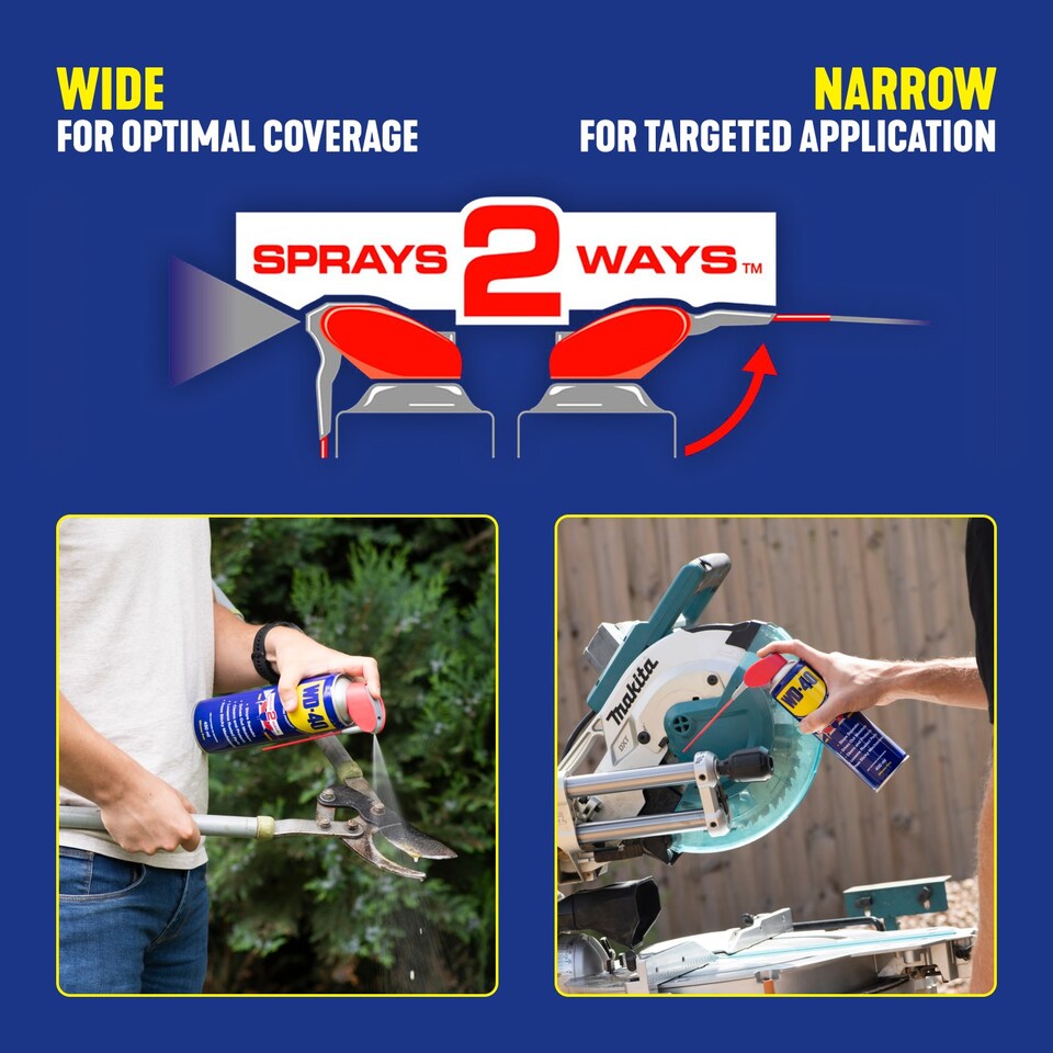 image 1 of WD-40 Multi-Use Lubricant Smart Straw Spray, Removes Grease, Stops Rust 450ml, 6 Pack