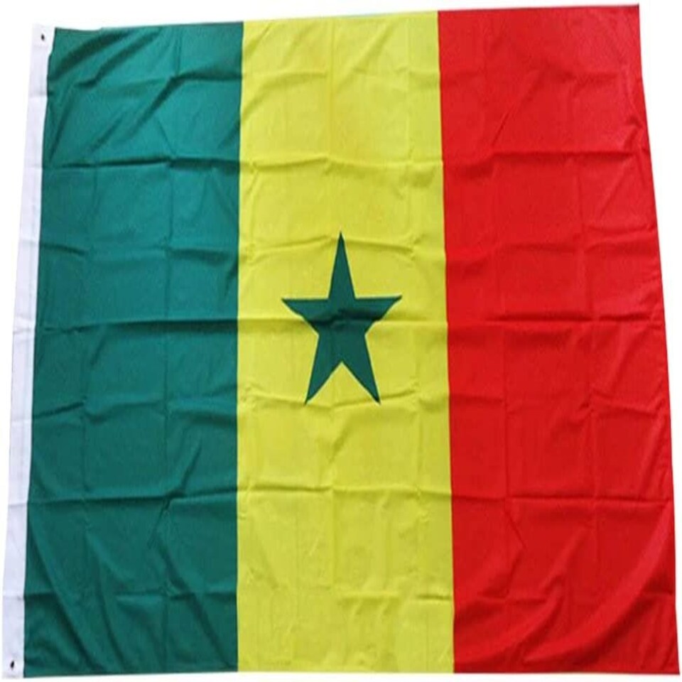 image 1 of Senegal Flag 5x3ft With Eyelets Multi