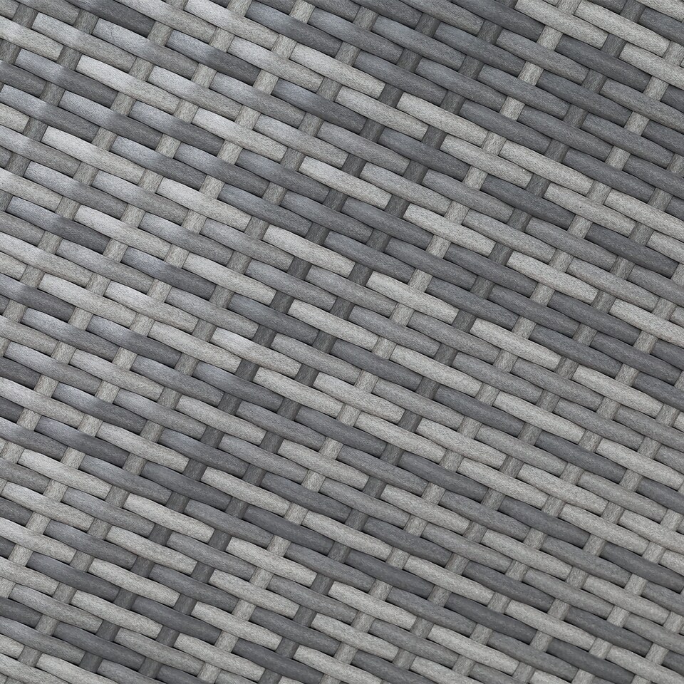 image 1 of Teamson Home Outdoor Garden Storage Box X-Large 700L Grey Wicker Rattan