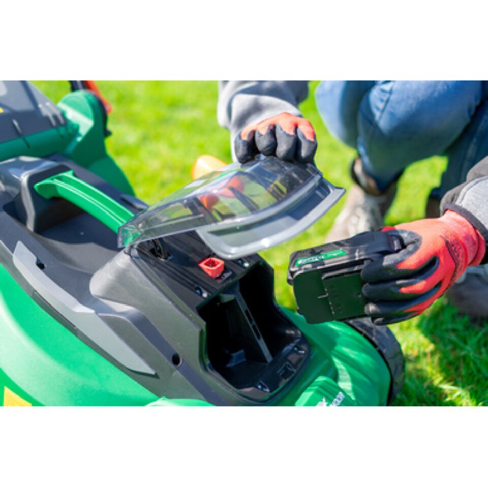 image 1 of Hawksmoor 36V Brushless Cordless Lawnmower 37cm 2 x 4.0Ah
