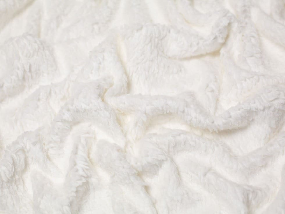 Minerva Core Range Cream Cotton Sherpa Fleece Fur Fabric for Dressmaking, Toy Making, 150cm / 59" Wide - per metre