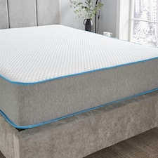 Premium Comfort Bubble Hybrid Mattress - 23cm Deep, Soft/Medium Firmness | Grey | Small Single