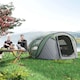 image 8 of Outsunny Camping Tent Dome Pop-up Tent  with Windows for 4-5 Person Dark Green