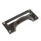 image 1 of Hammer & Tongs Filing Cabinet Drawer Pull with Card Frame - W100mm x H50mm - Raw N/A